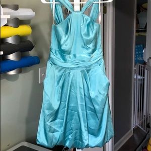 David’s Bridal Bridesmaid Dress, Pool color size 4